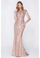 Sequin Embellished Long Gown